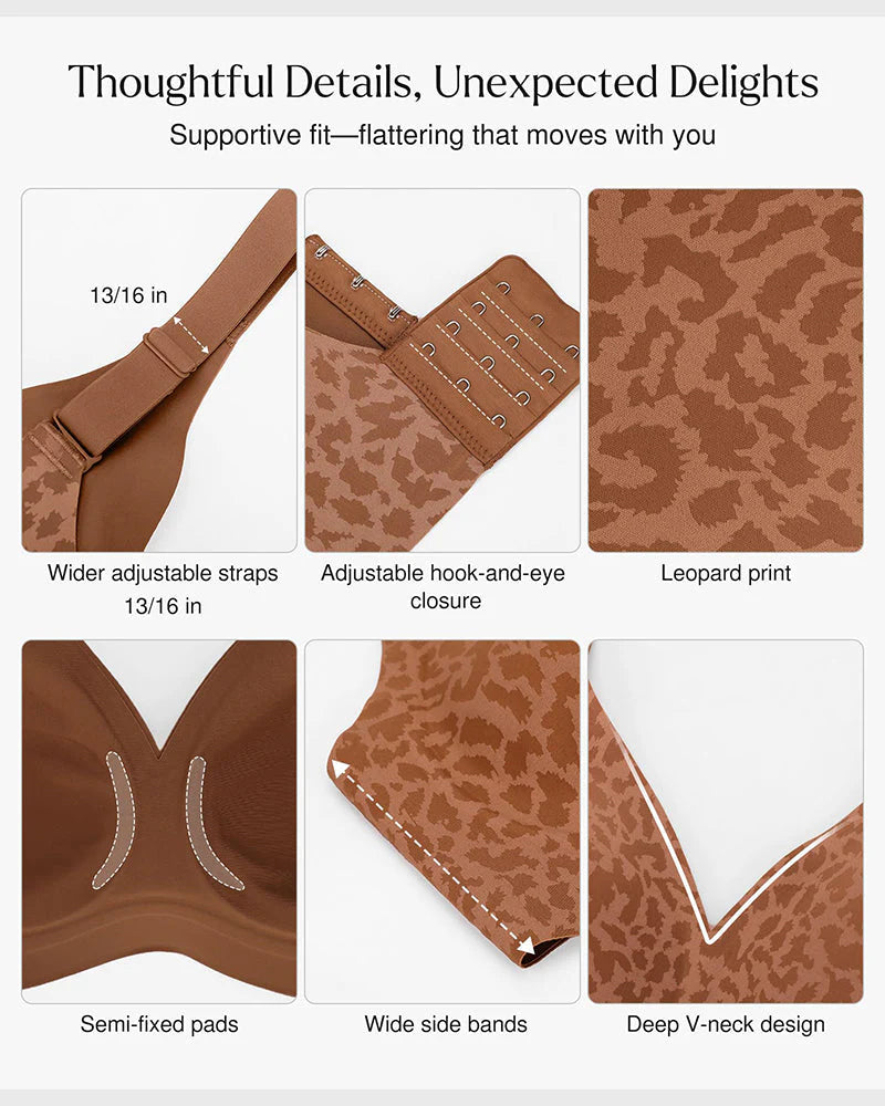 Seamless Deep V Push-Up Wireless Bra 3.0