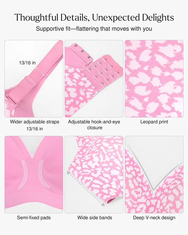 Seamless Deep V Push-Up Wireless Bra 3.0